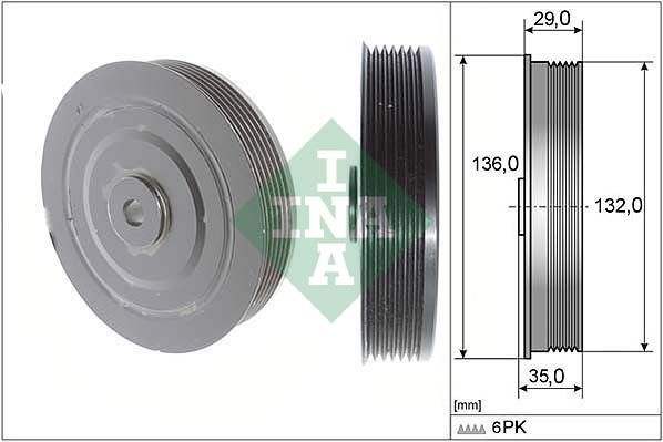 Belt Pulley, crankshaft INA 544 0009 10