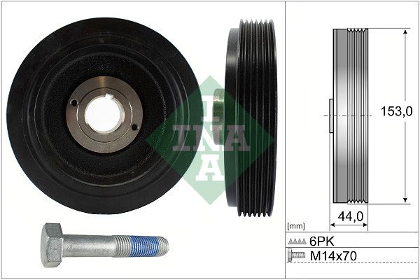 Belt Pulley Set, crankshaft INA 544004220