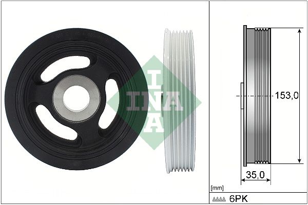 Belt Pulley, crankshaft INA 544 0104 10