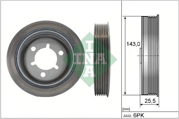 Belt Pulley, crankshaft INA 544 0145 10