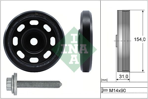 Belt Pulley Set, crankshaft INA 544017020