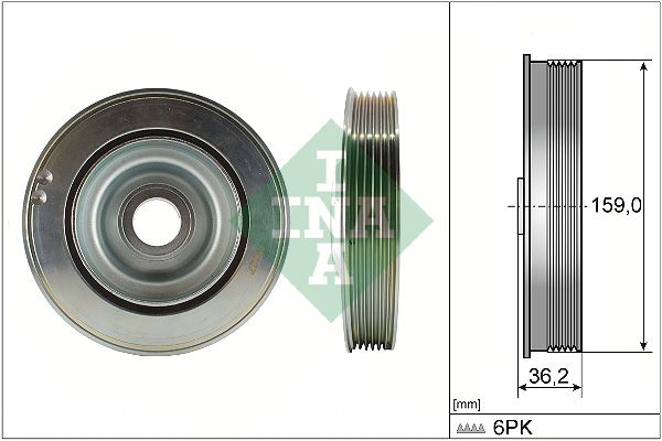 Belt Pulley, crankshaft INA 544 0173 10