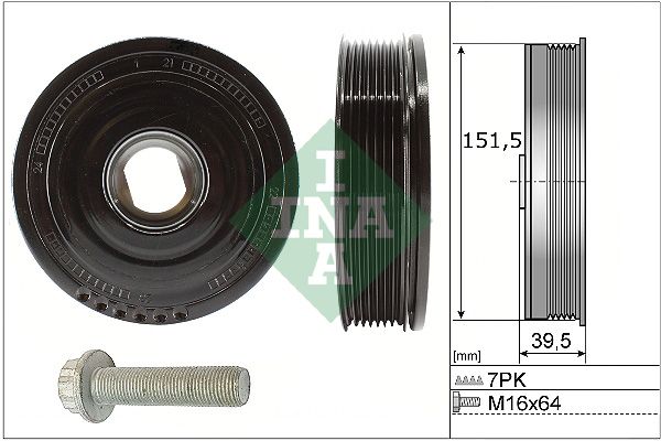 Belt Pulley Set, crankshaft INA 544 0177 20