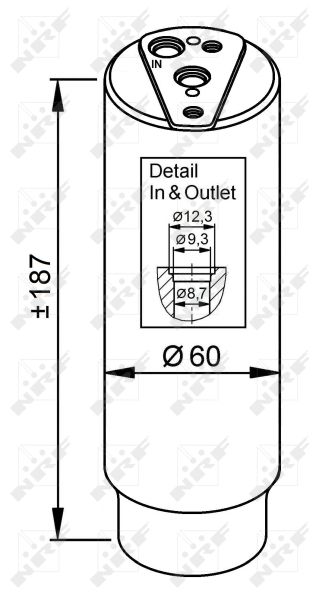 Dryer, air conditioning NRF 33327