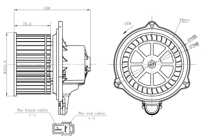 Компресор салону NRF 34274