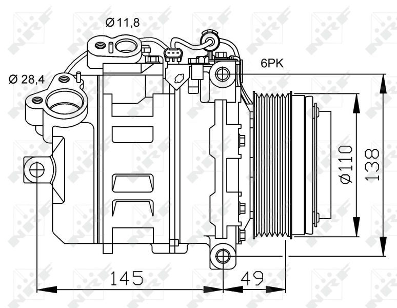 Compressor, air conditioning NRF 32533