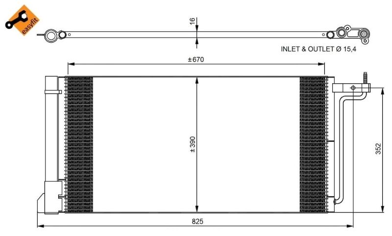 Конденсатор, система кондиціонування повітря NRF 350051