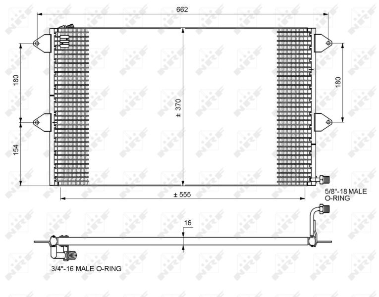 Condenser, air conditioning NRF 35034