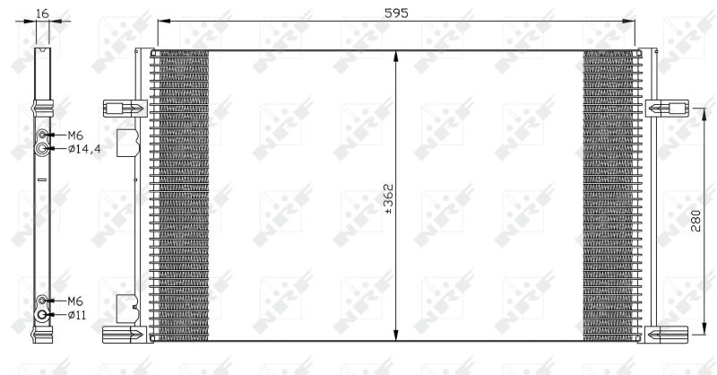 Condenser, air conditioning NRF 35298