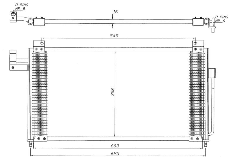 Condenser, air conditioning NRF 35341