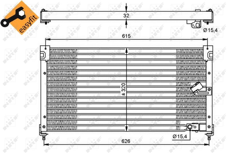 Condenser, air conditioning NRF 35348