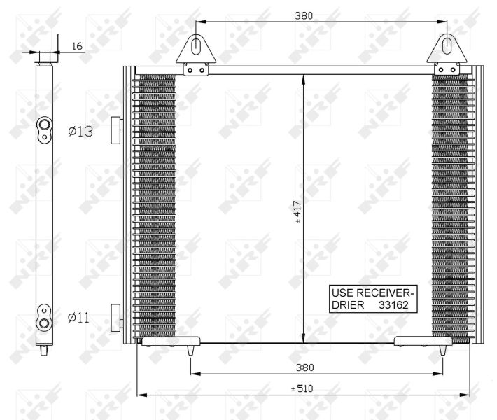 Condenser, air conditioning NRF 35351