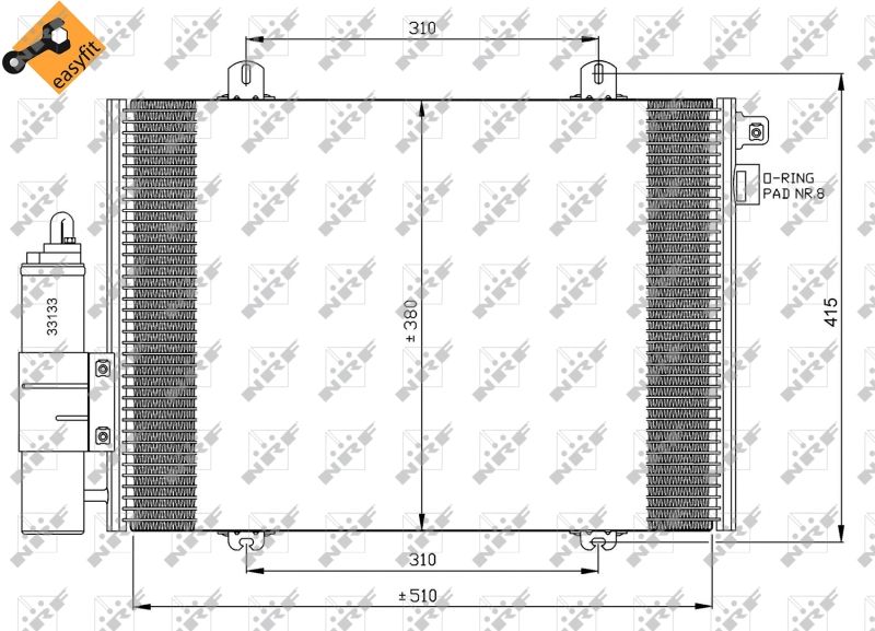 Condenser, air conditioning NRF 35379