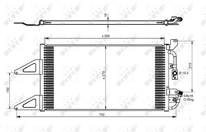 Condenser, air conditioning NRF 35489