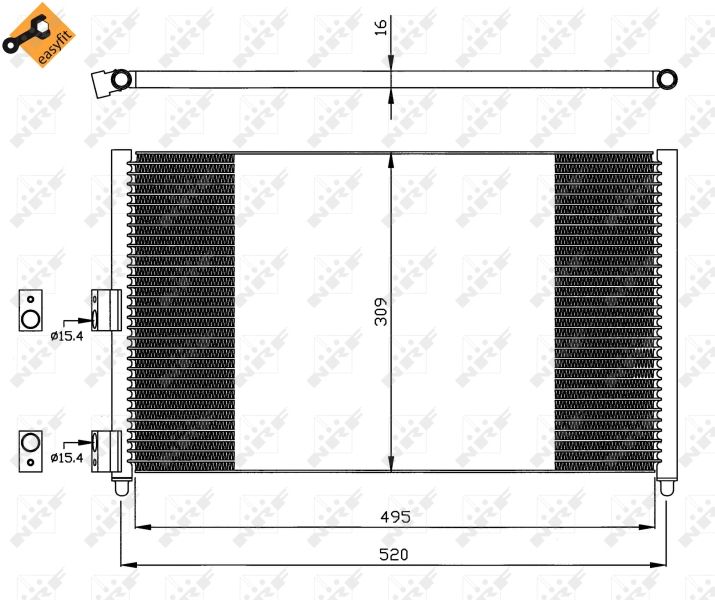 Condenser, air conditioning NRF 35502