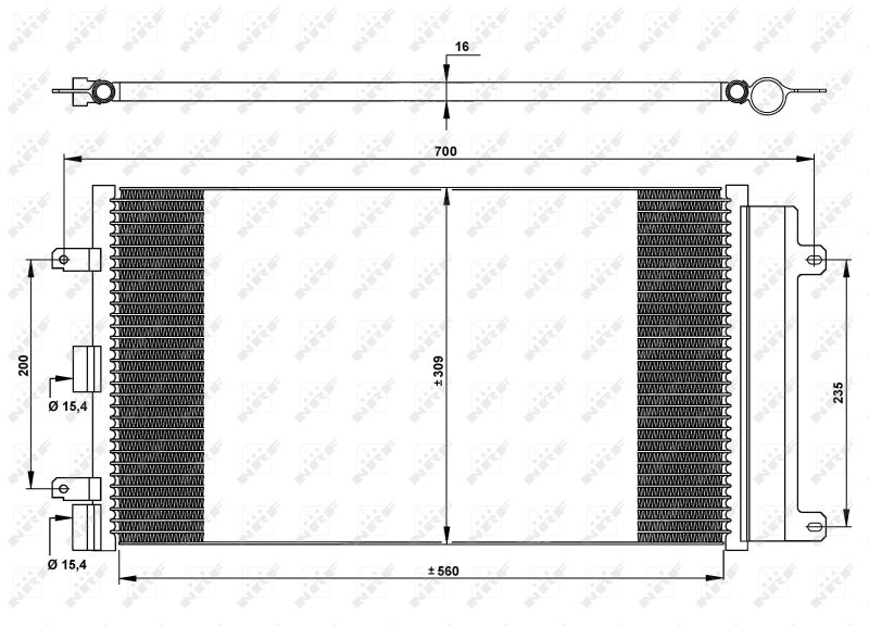 Condenser, air conditioning NRF 35752