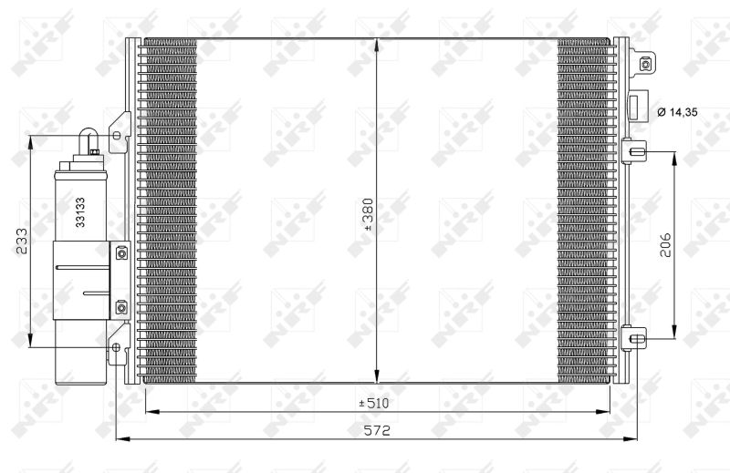 Condenser, air conditioning NRF 35771