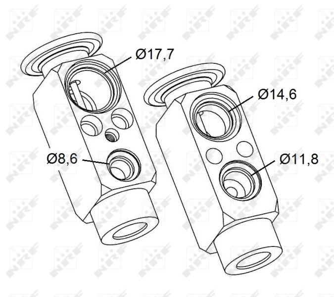 Išsiplėtimo vožtuvas, oro kondicionavimas NRF 38479