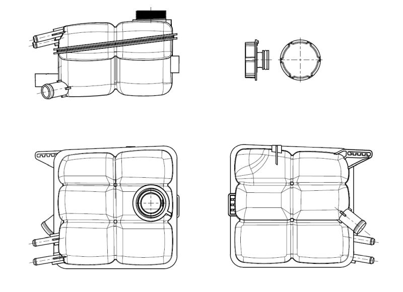 Expansion Tank, coolant NRF 454015