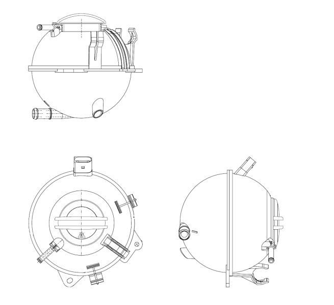 Expansion Tank, coolant NRF 454082