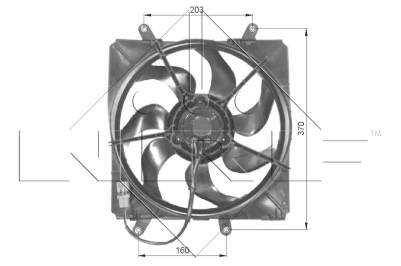 Fan, engine cooling NRF 47054