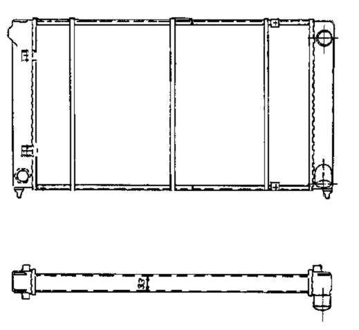 Radiatorius, variklio aušinimas NRF 503003