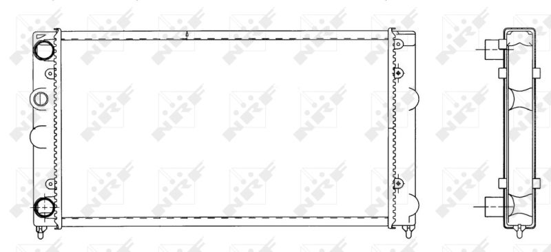 Radiator, engine cooling NRF 519501