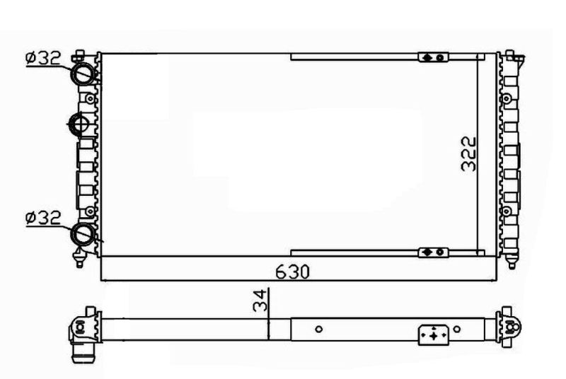 Radiatorius, variklio aušinimas NRF 58135