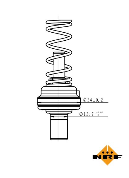 Thermostat, coolant NRF 725195