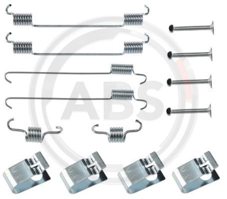 Priedų komplektas, stabdžių trinkelės A.B.S. 0007Q