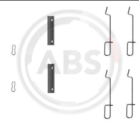 Priedų komplektas, diskinių stabdžių trinkelės A.B.S. 1125Q