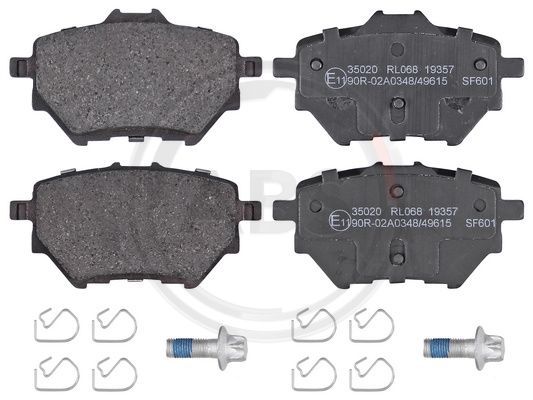 Brake Pad Set, disc brake A.B.S. 35020