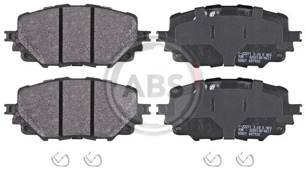 Brake Pad Set, disc brake A.B.S. 35126