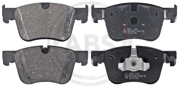 Brake Pad Set, disc brake A.B.S. 35167