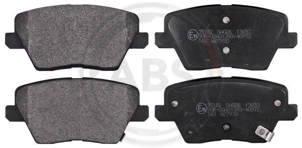 Brake Pad Set, disc brake A.B.S. 35182