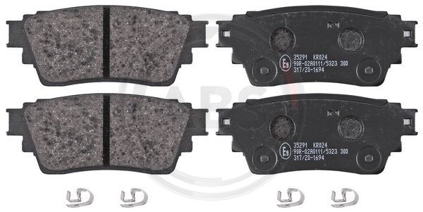 Brake Pad Set, disc brake A.B.S. 35291