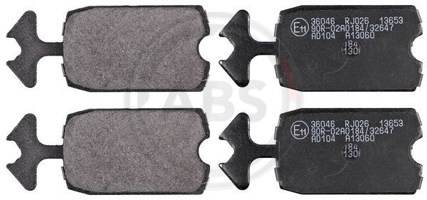 Brake Pad Set, disc brake A.B.S. 36046