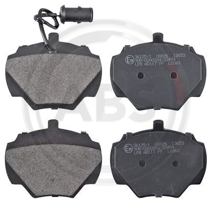 Brake Pad Set, disc brake A.B.S. 36125/1