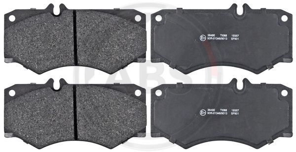 Brake Pad Set, disc brake A.B.S. 36490