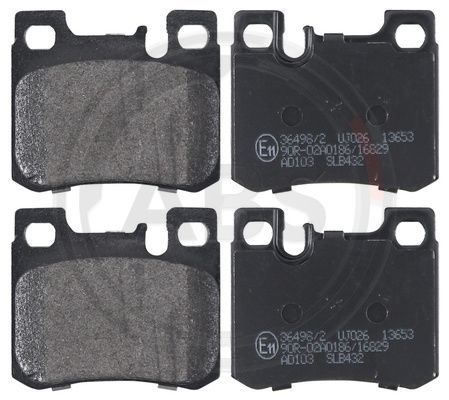 Brake Pad Set, disc brake A.B.S. 36498/2