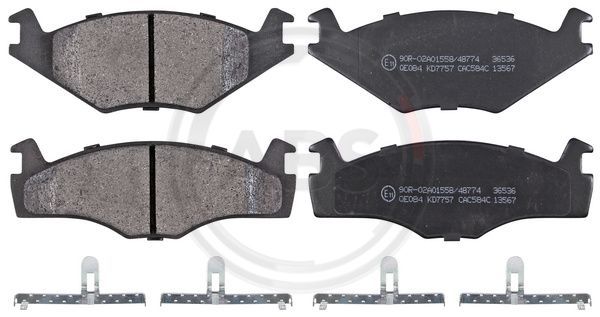 Brake Pad Set, disc brake A.B.S. 36536