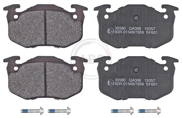 Комплект гальмівних накладок, дискове гальмо A.B.S. 36580