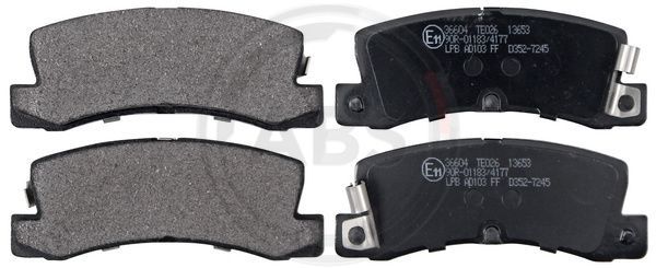 Brake Pad Set, disc brake A.B.S. 36604