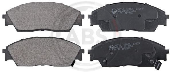 Brake Pad Set, disc brake A.B.S. 36616