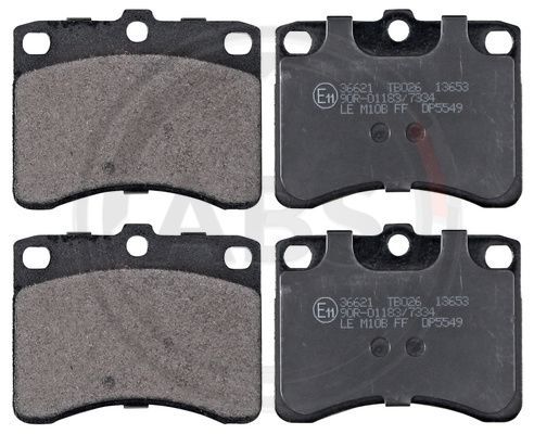 Brake Pad Set, disc brake A.B.S. 36621