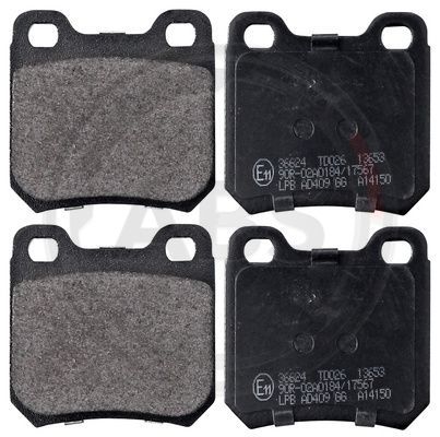 Brake Pad Set, disc brake A.B.S. 36624