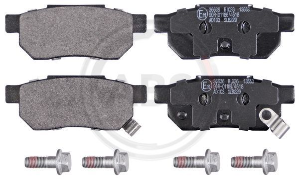 Brake Pad Set, disc brake A.B.S. 36636