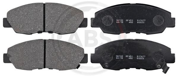 Brake Pad Set, disc brake A.B.S. 36722