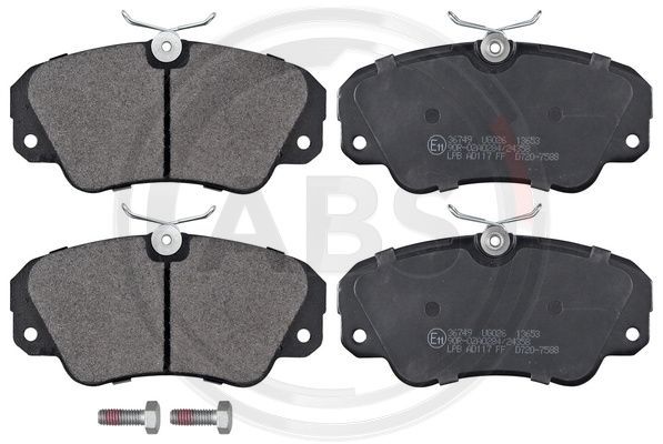 Brake Pad Set, disc brake A.B.S. 36749