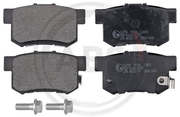 Brake Pad Set, disc brake A.B.S. 36758
